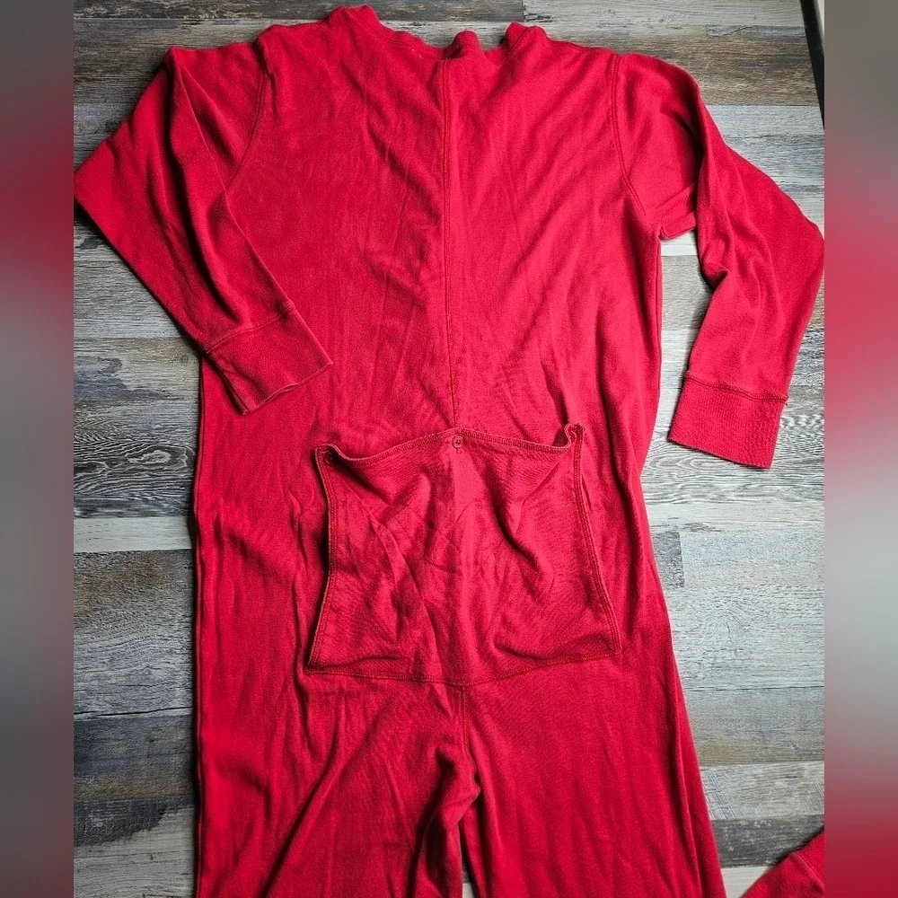 Disney Vintage 90s Mickey Mouse & Friends PJs Pajama Adult One Piece Butt Flap - Picture 7 of 9